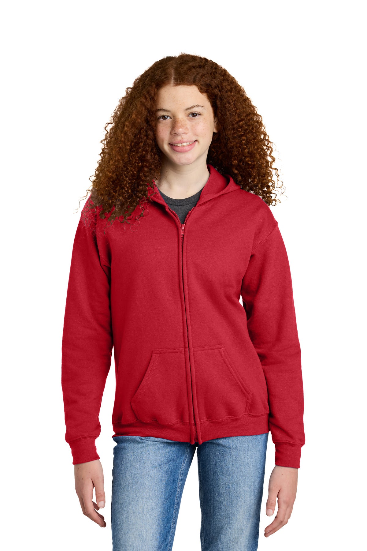 Gildan ® Youth Heavy Blend ™ Full-Zip Hooded Sweatshirt. 18600B