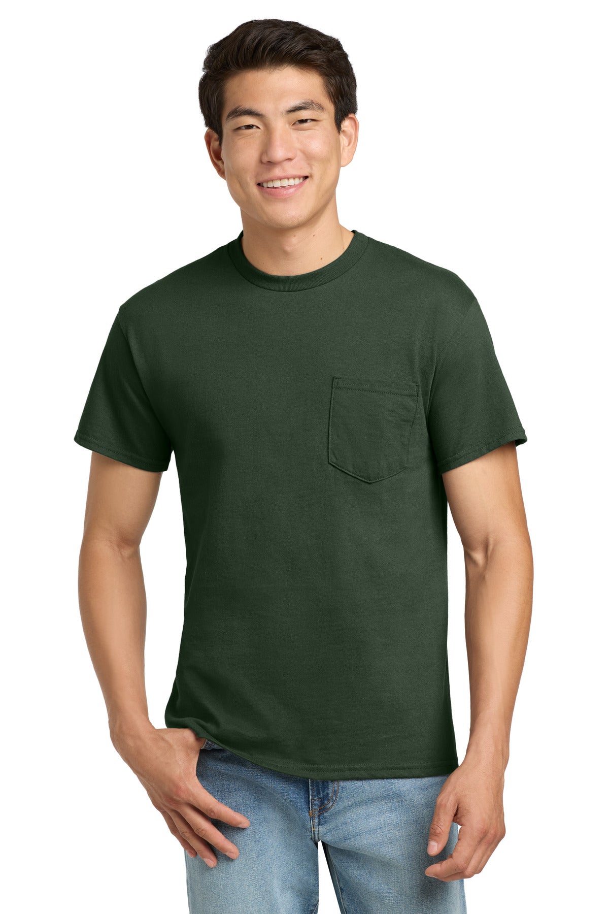 Gildan ® - Ultra Cotton ® 100% US Cotton T-Shirt with Pocket. 2300