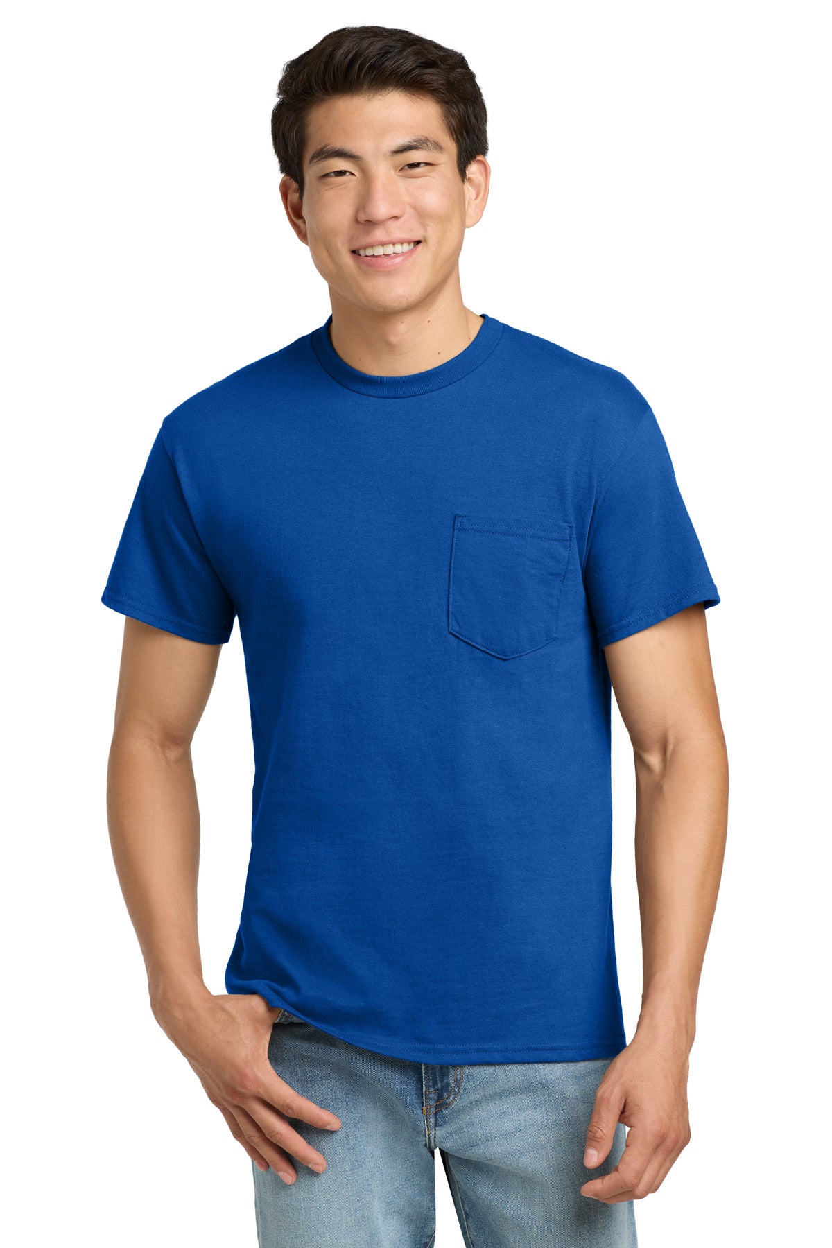 Gildan ® - Ultra Cotton ® 100% US Cotton T-Shirt with Pocket. 2300