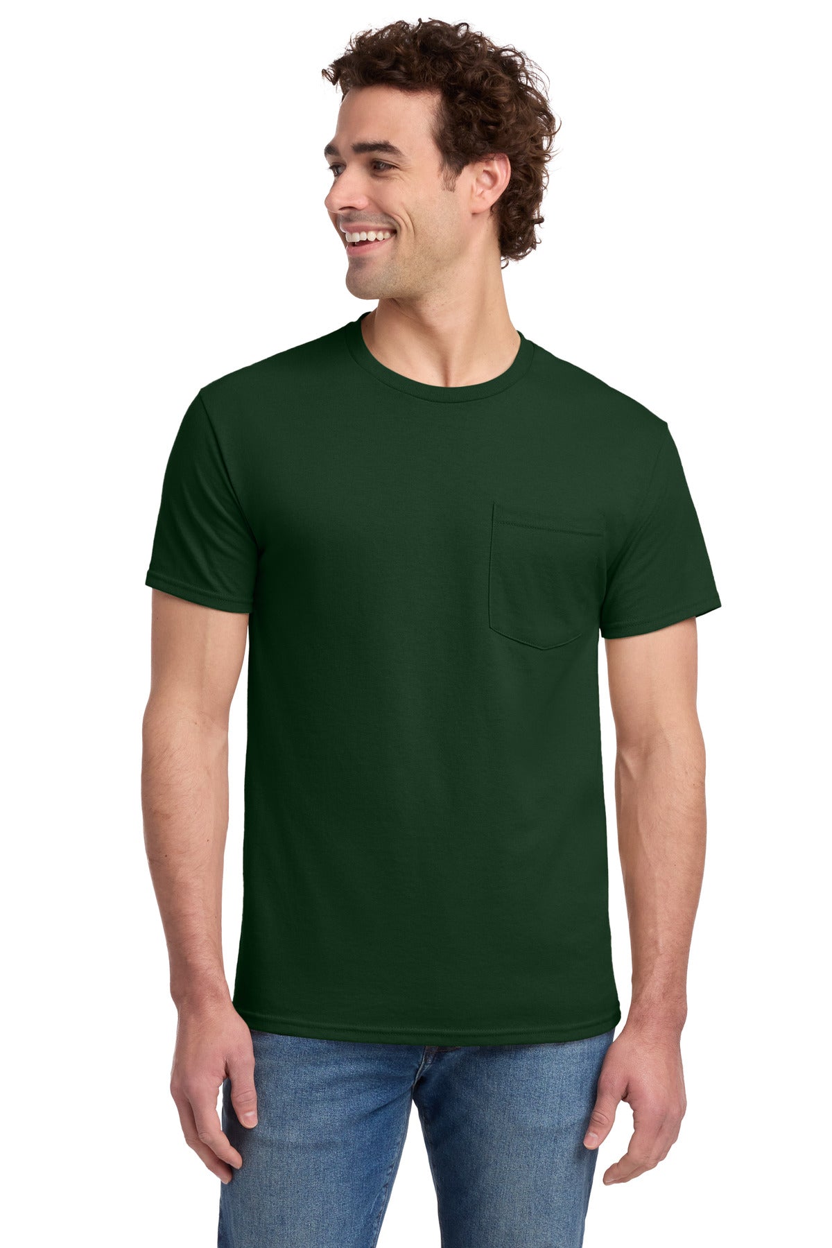 Jerzees ® - Dri-Power ® 50/50 Cotton/Poly Pocket T-Shirt. 29MP