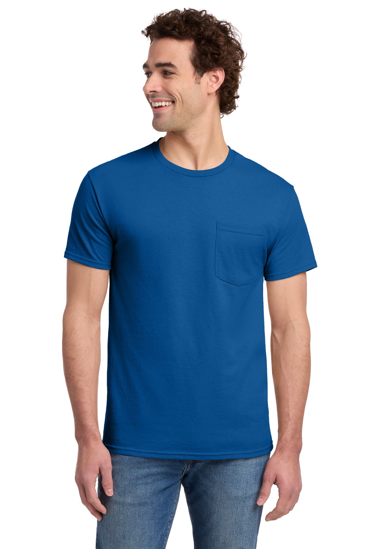 Jerzees ® - Dri-Power ® 50/50 Cotton/Poly Pocket T-Shirt. 29MP