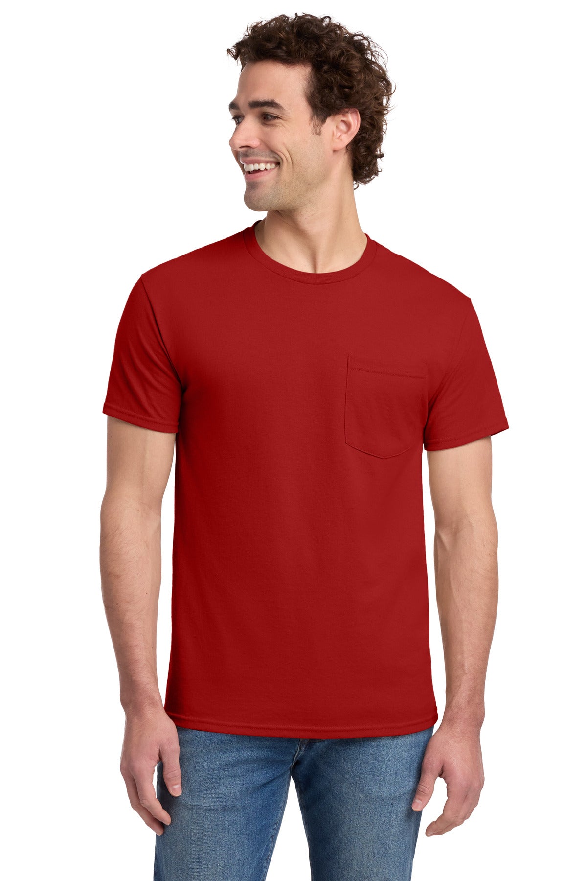 Jerzees ® - Dri-Power ® 50/50 Cotton/Poly Pocket T-Shirt. 29MP