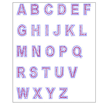 2 Color Alphabet Arial Black