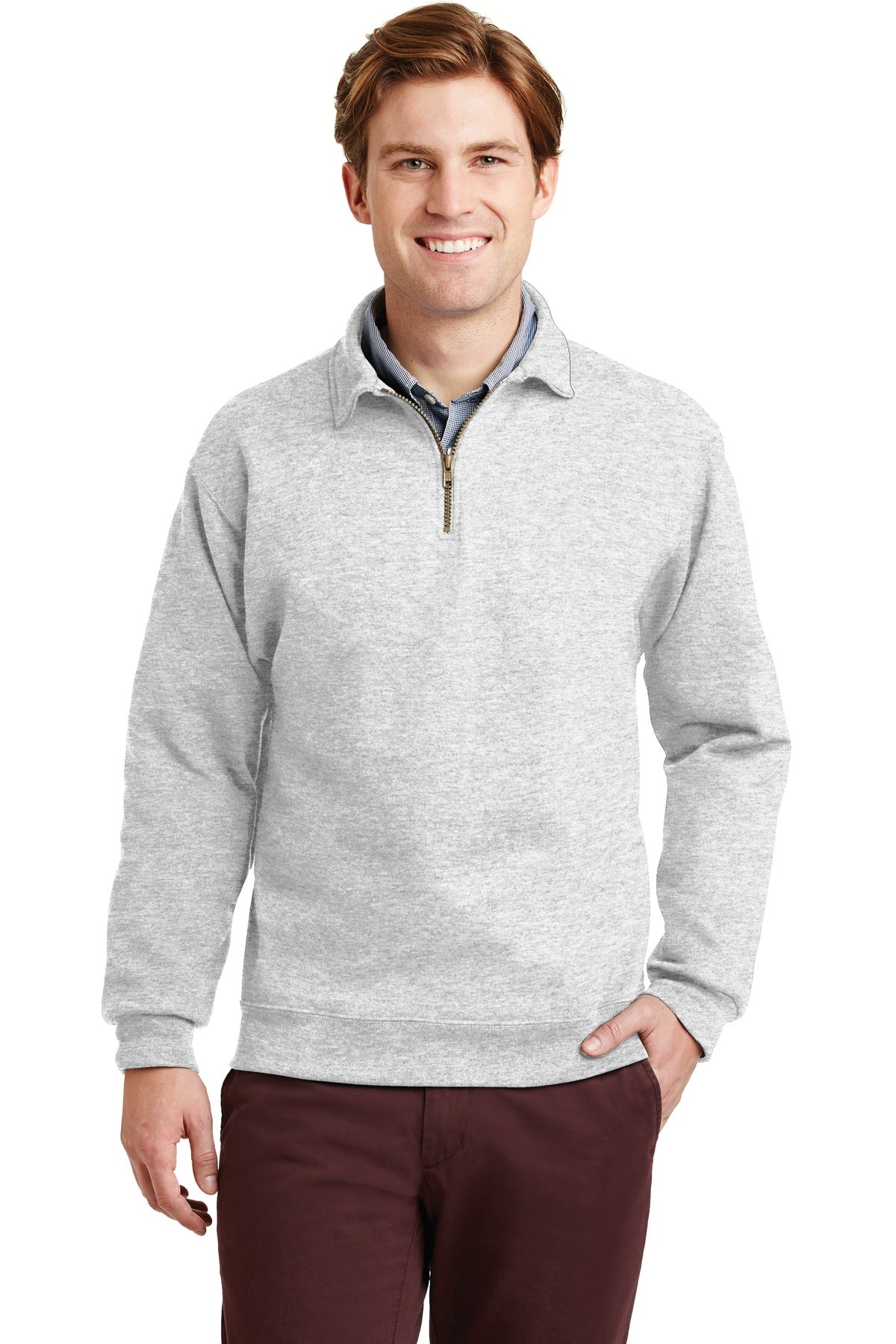 Jerzees ® Super Sweats ® NuBlend ® - 1/4-Zip Sweatshirt with Cadet Collar. 4528M