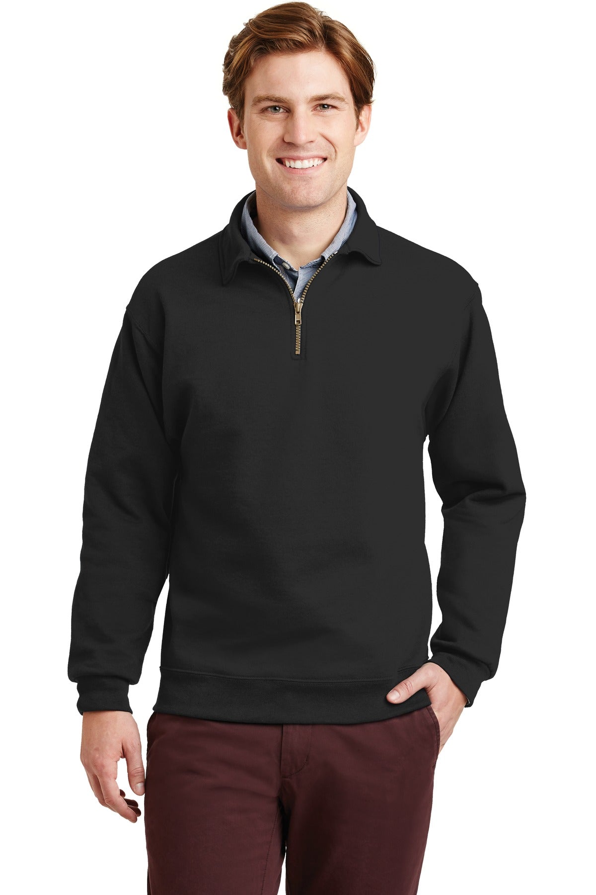 Jerzees ® Super Sweats ® NuBlend ® - 1/4-Zip Sweatshirt with Cadet Collar. 4528M
