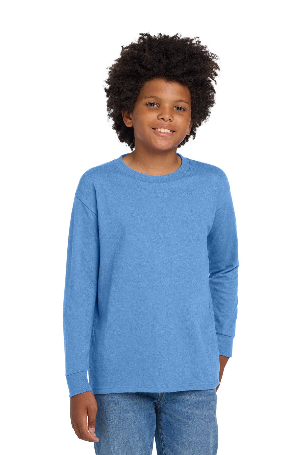 Gildan ® Youth Heavy Cotton ™ 100% Cotton Long Sleeve T-Shirt. 5400B