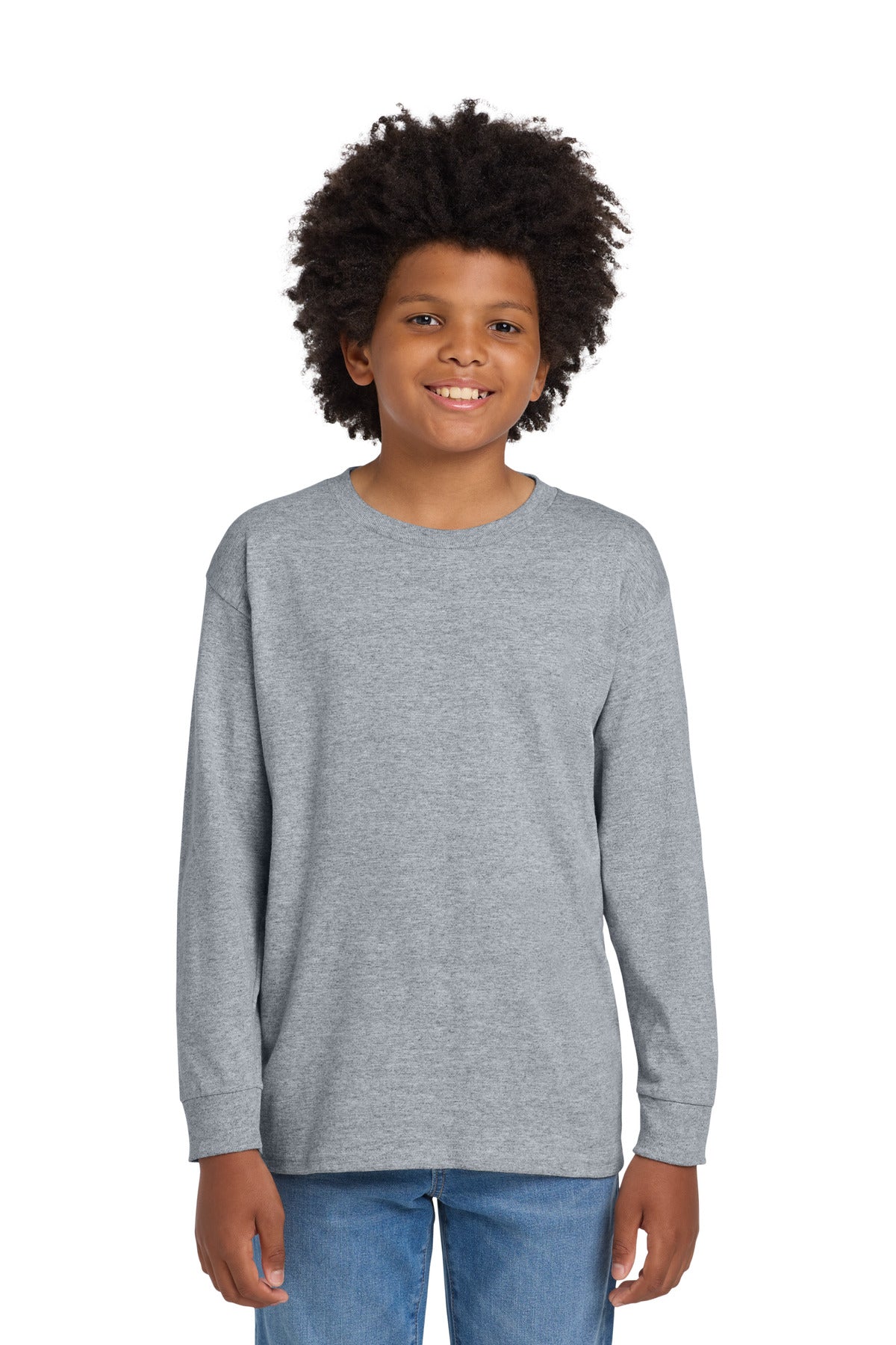 Gildan ® Youth Heavy Cotton ™ 100% Cotton Long Sleeve T-Shirt. 5400B