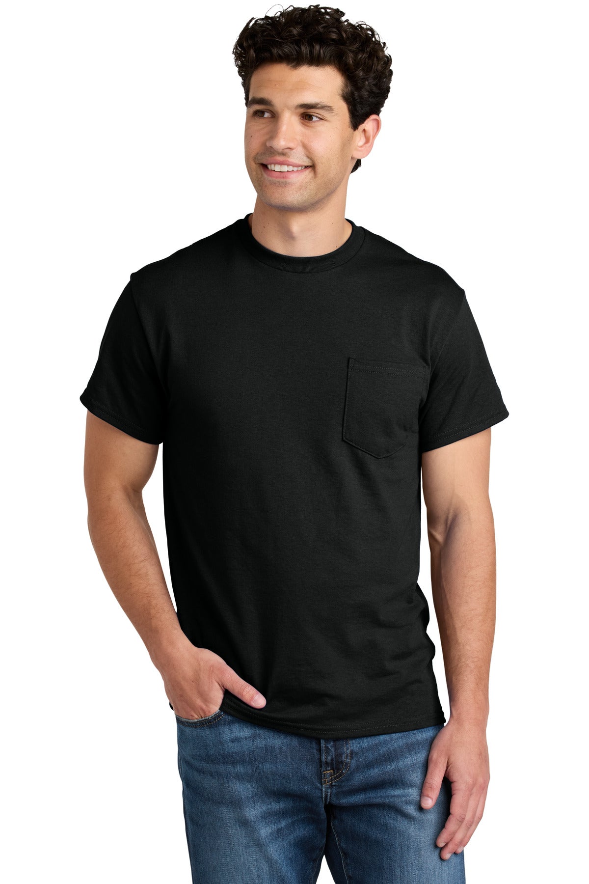 Gildan ® - DryBlend ® 50 Cotton/50 Poly Pocket T-Shirt. 8300