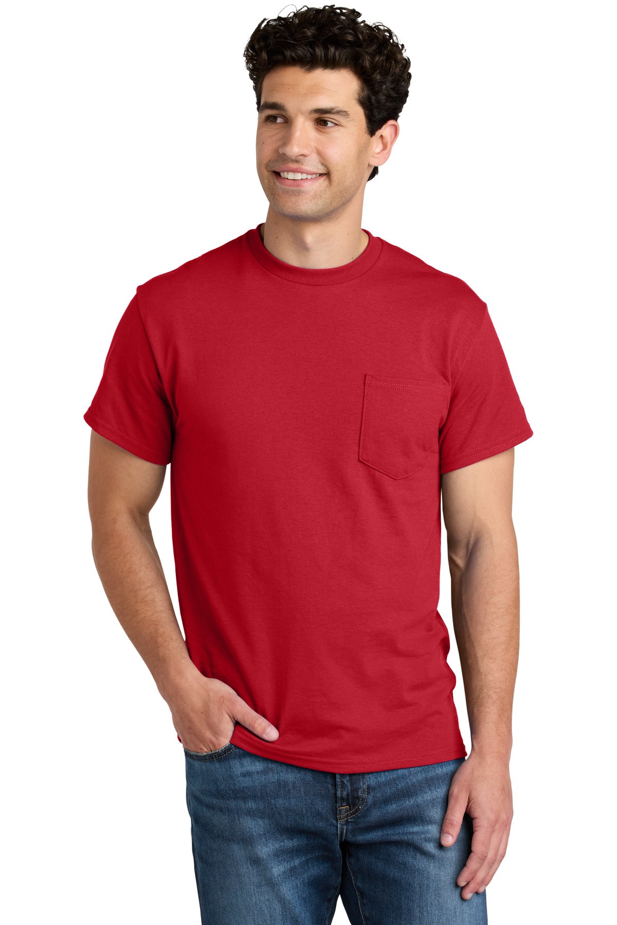 Gildan ® - DryBlend ® 50 Cotton/50 Poly Pocket T-Shirt. 8300
