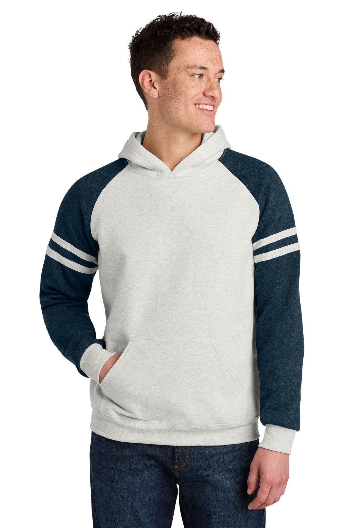 Jerzees ® Unisex NuBlend ® Varsity Colorblock Hooded Sweatshirt 97C