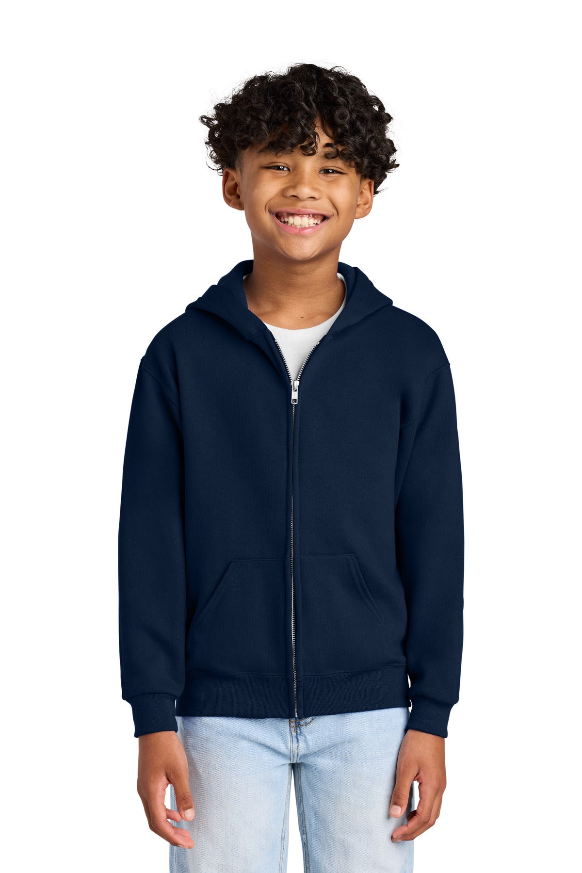 Jerzees ® - Youth NuBlend ® Full-Zip Hooded Sweatshirt. 993B
