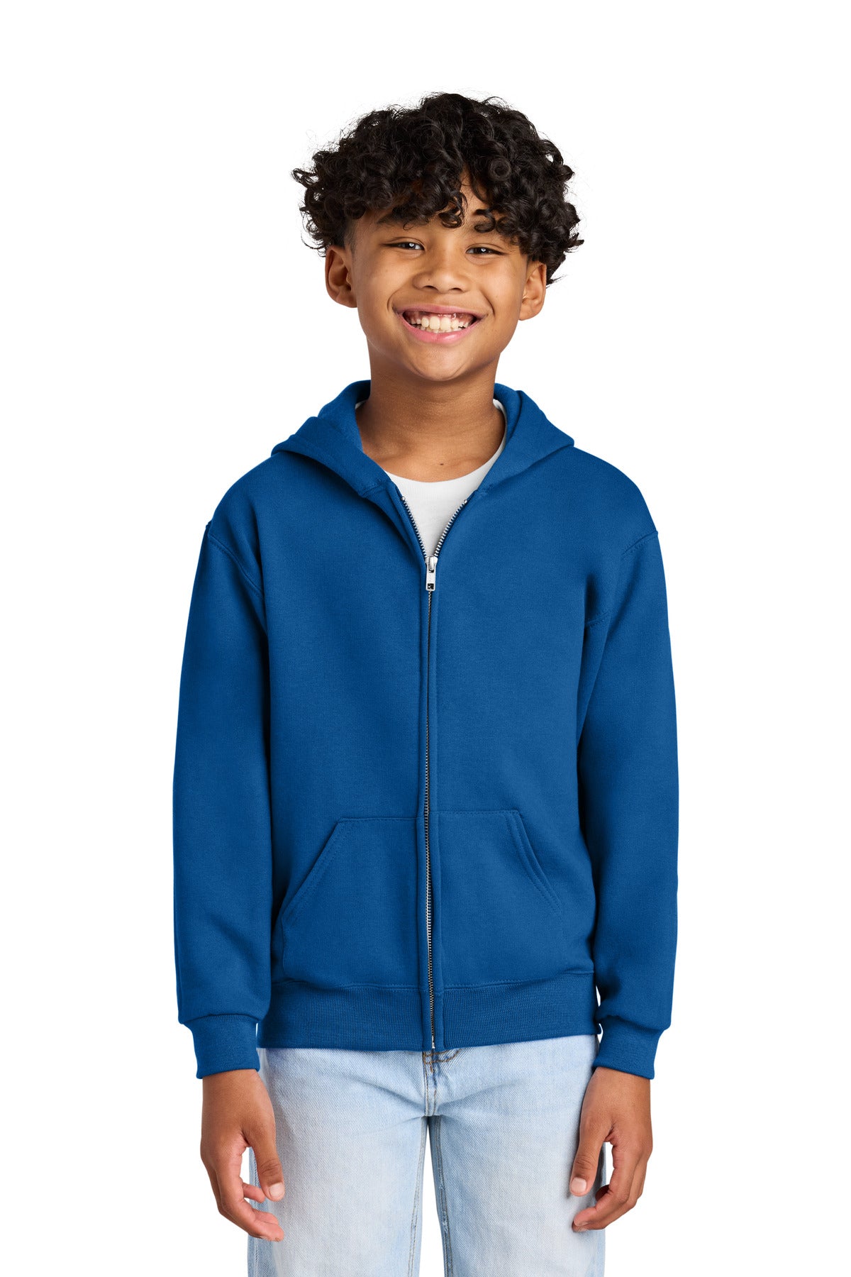 Jerzees ® - Youth NuBlend ® Full-Zip Hooded Sweatshirt. 993B