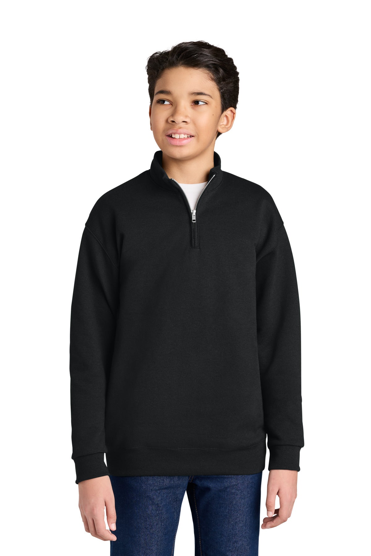 Jerzees ® Youth NuBlend ® 1/4-Zip Cadet Collar Sweatshirt 995Y