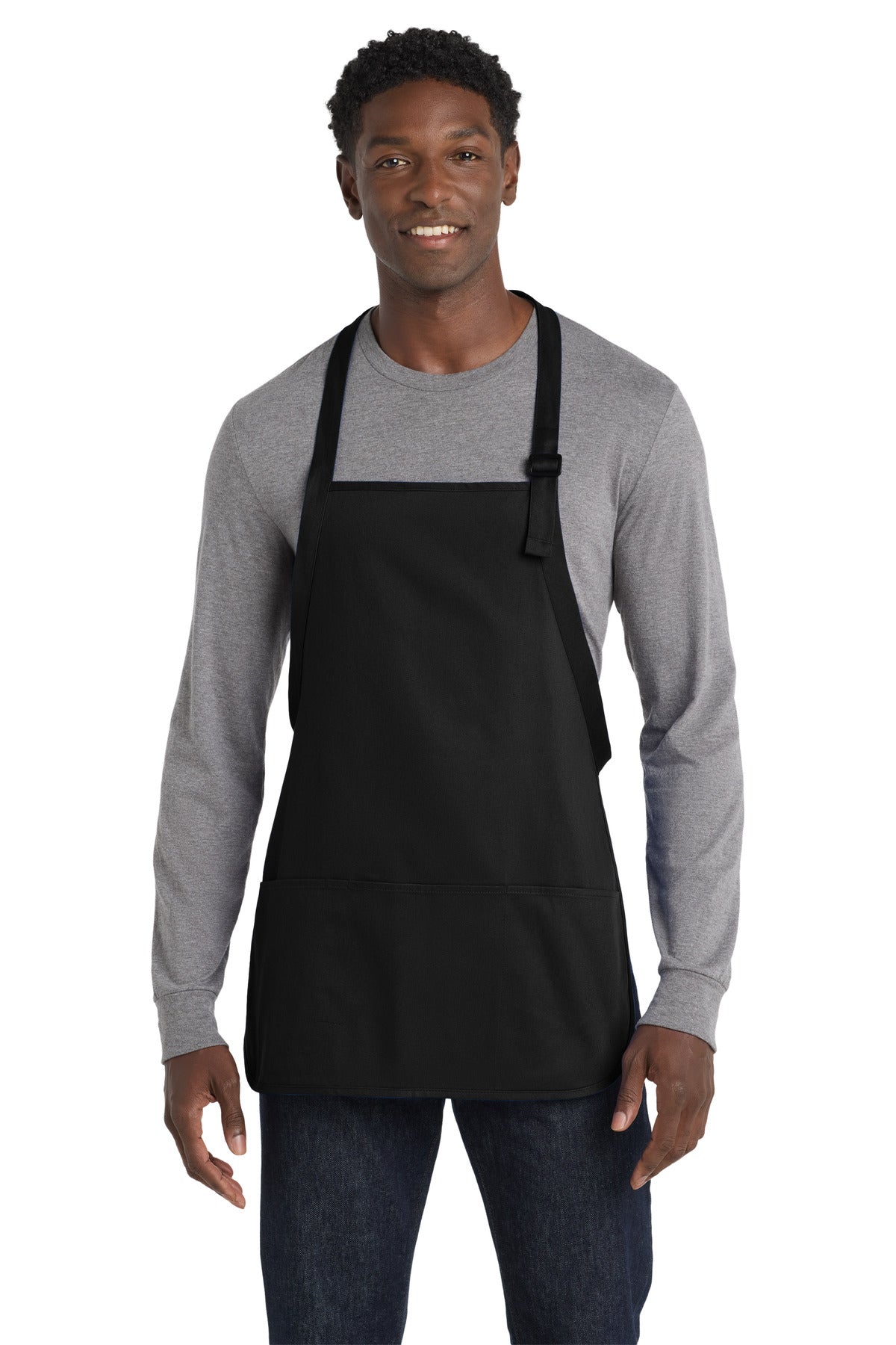 Port Authority ® Medium-Length Apron with Pouch Pockets. A510