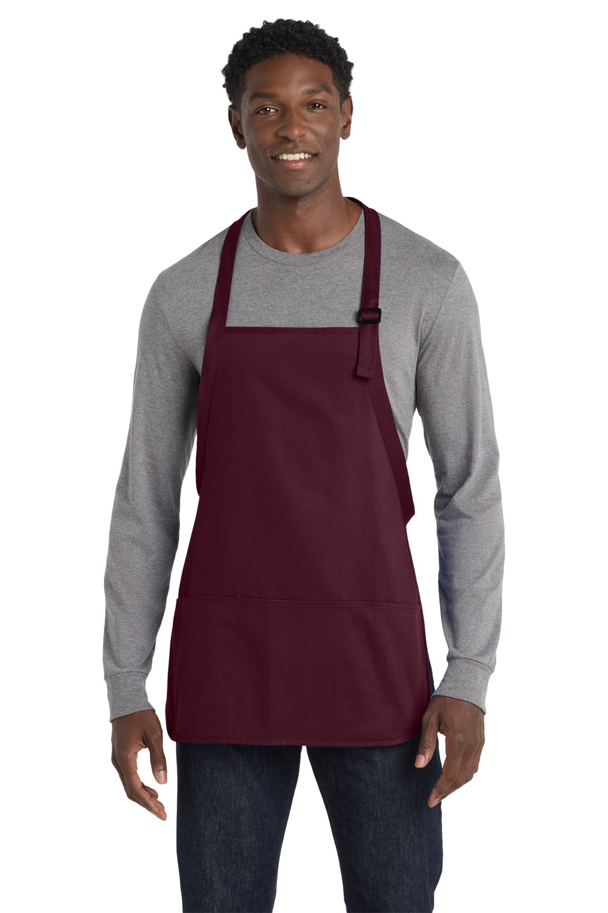 Port Authority ® Medium-Length Apron with Pouch Pockets. A510