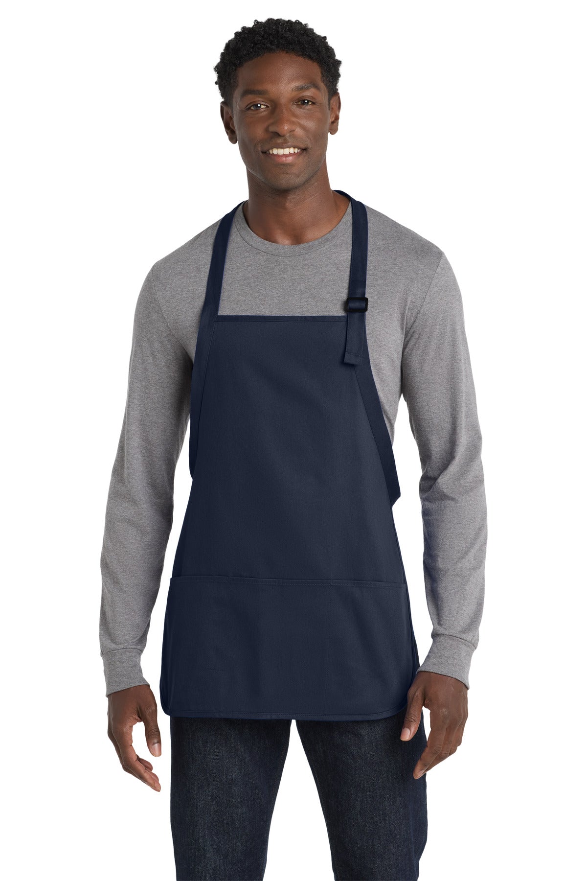 Port Authority ® Medium-Length Apron with Pouch Pockets. A510