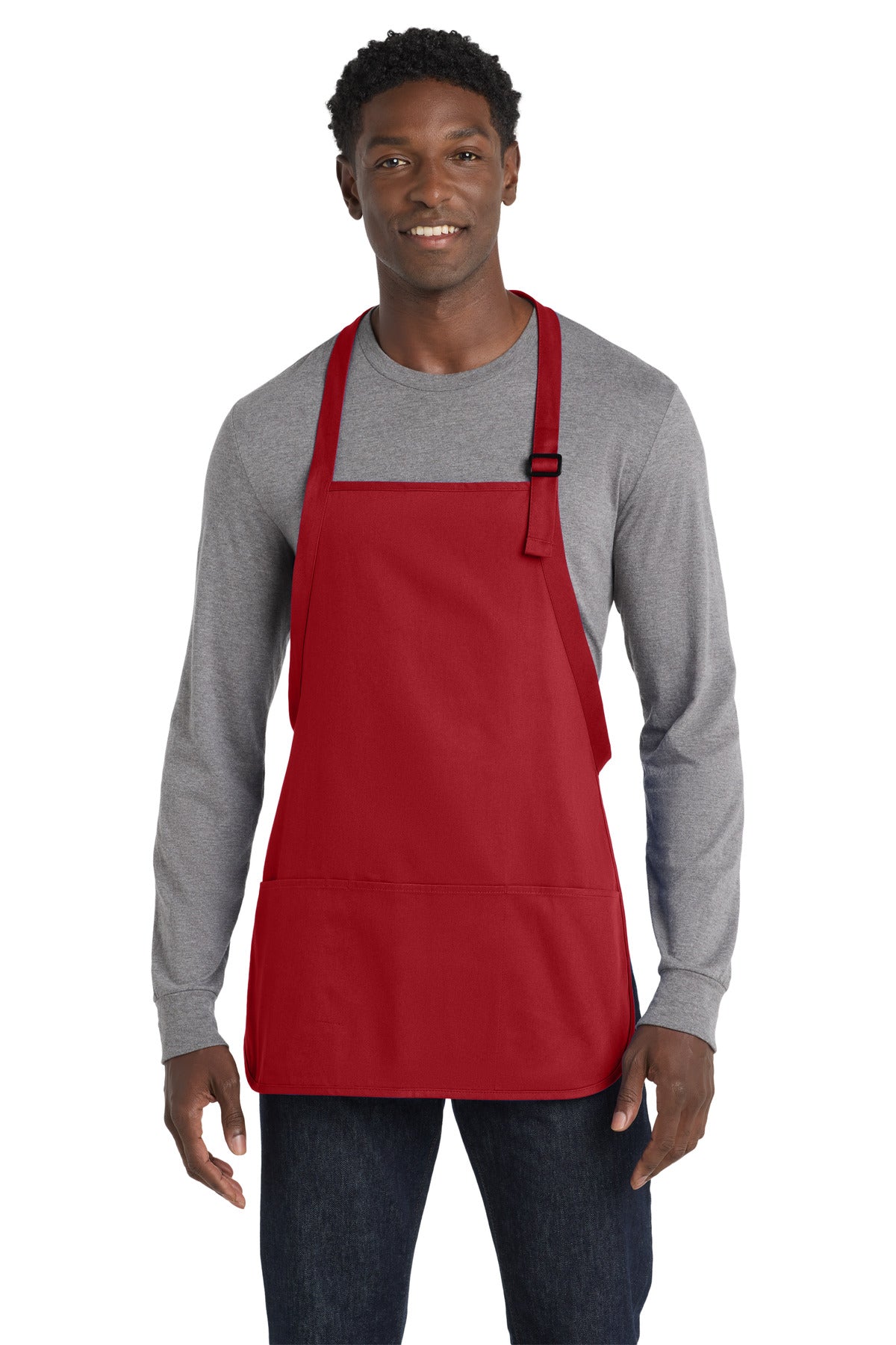 Port Authority ® Medium-Length Apron with Pouch Pockets. A510