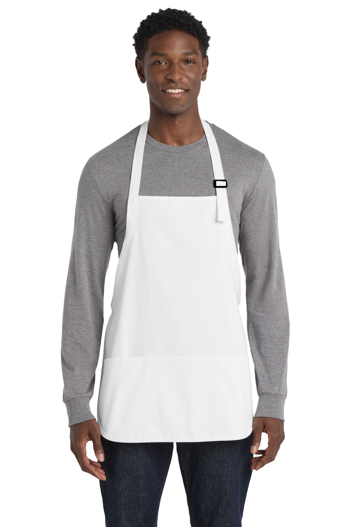 Port Authority ® Medium-Length Apron with Pouch Pockets. A510