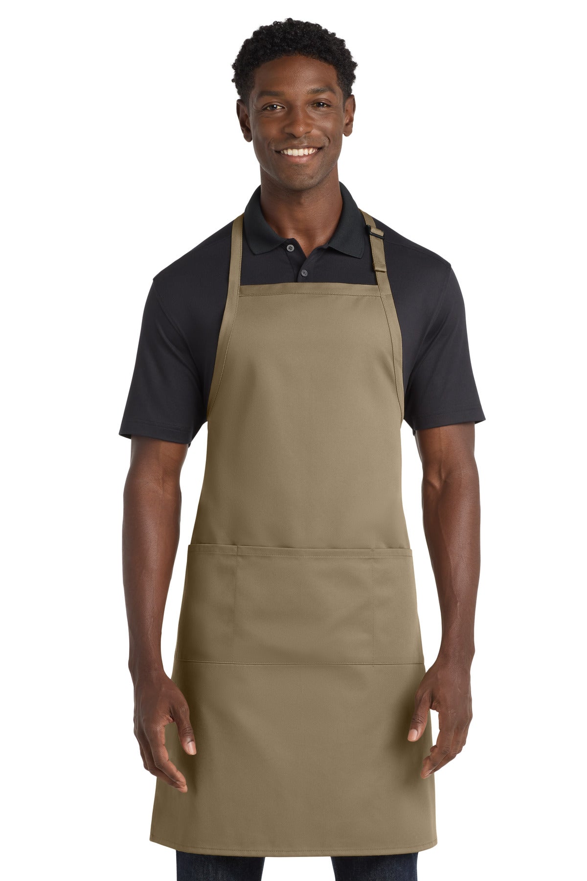Port Authority ® Easy Care Extra Long Bib Apron with Stain Release. A700