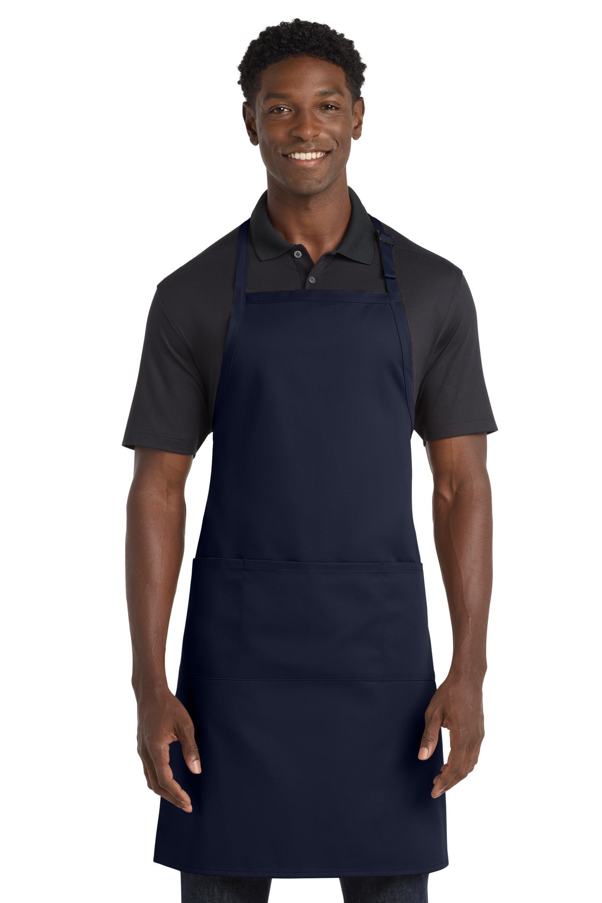 Port Authority ® Easy Care Extra Long Bib Apron with Stain Release. A700