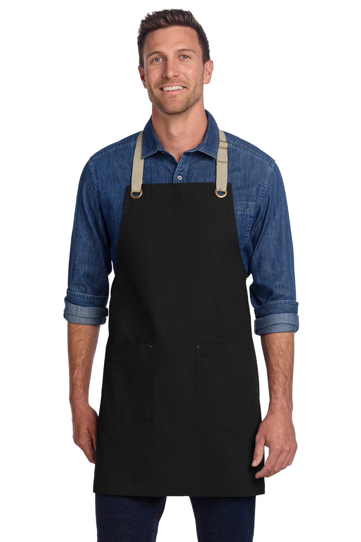 Port Authority ® Canvas Full-Length Two-Pocket Apron A815