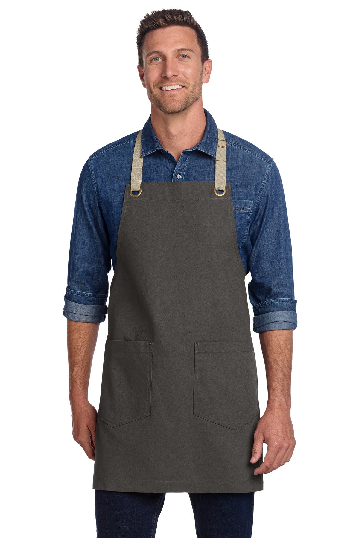 Port Authority ® Canvas Full-Length Two-Pocket Apron A815