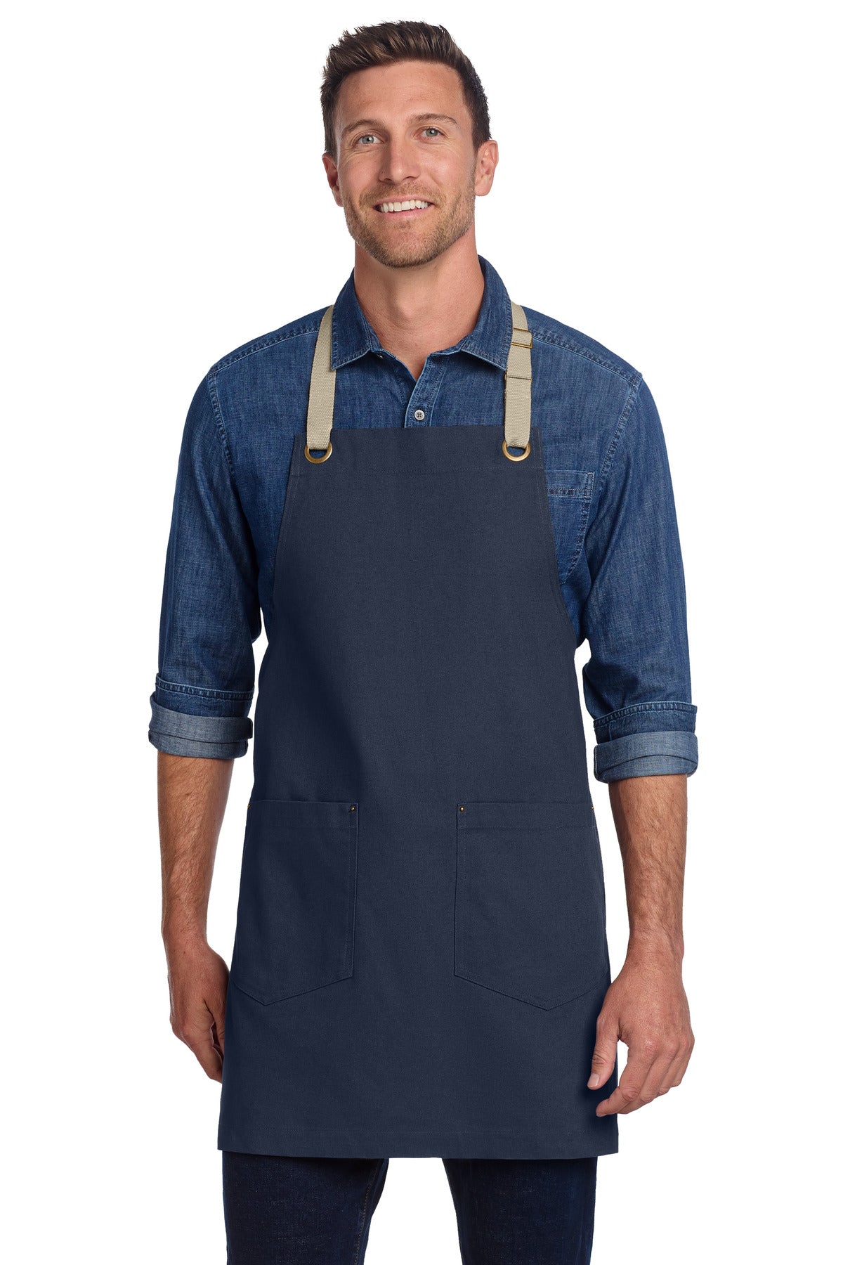 Port Authority ® Canvas Full-Length Two-Pocket Apron A815