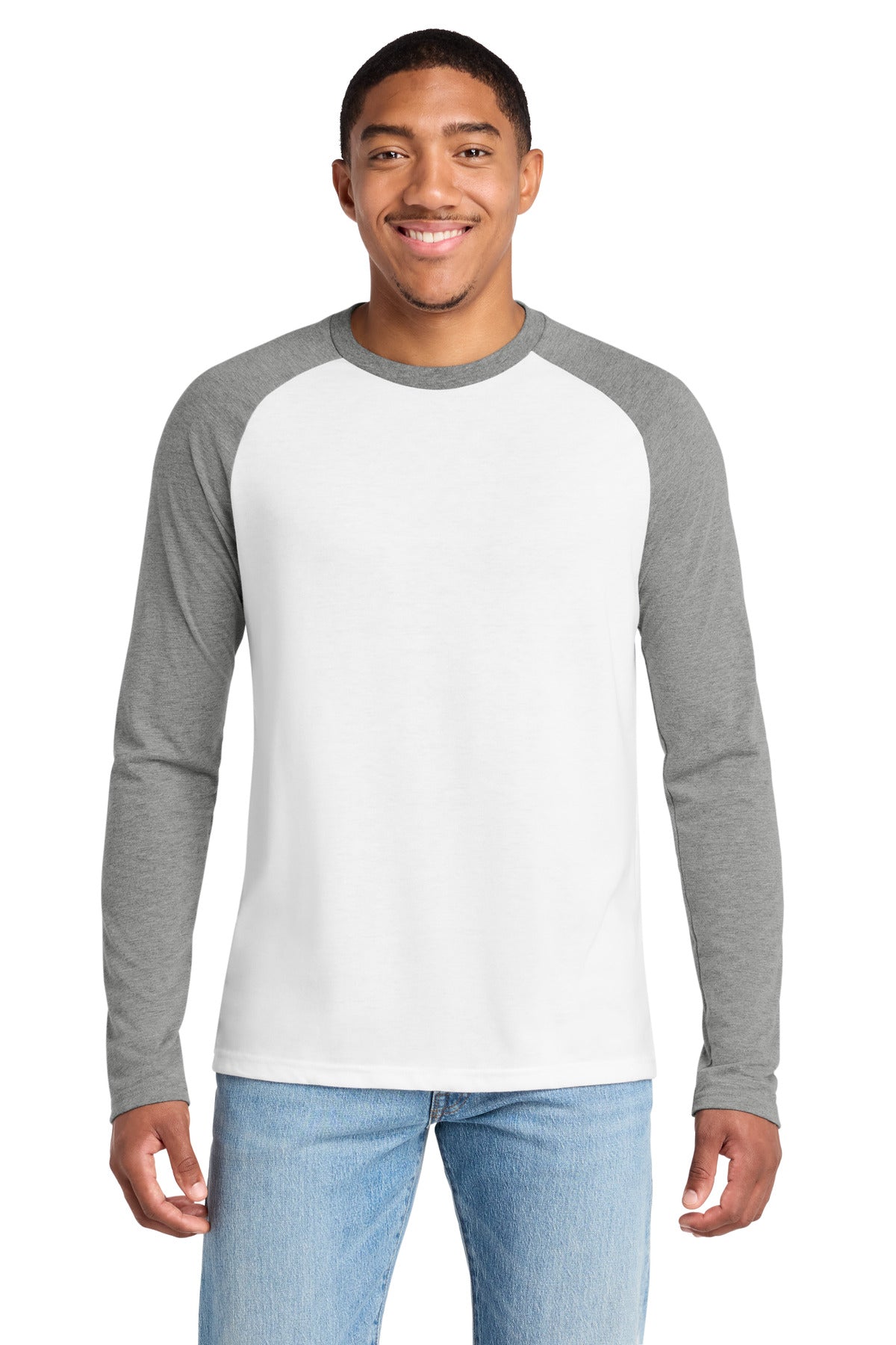 Allmade ® Unisex Tri-Blend Long Sleeve Colorblock Raglan AL6009