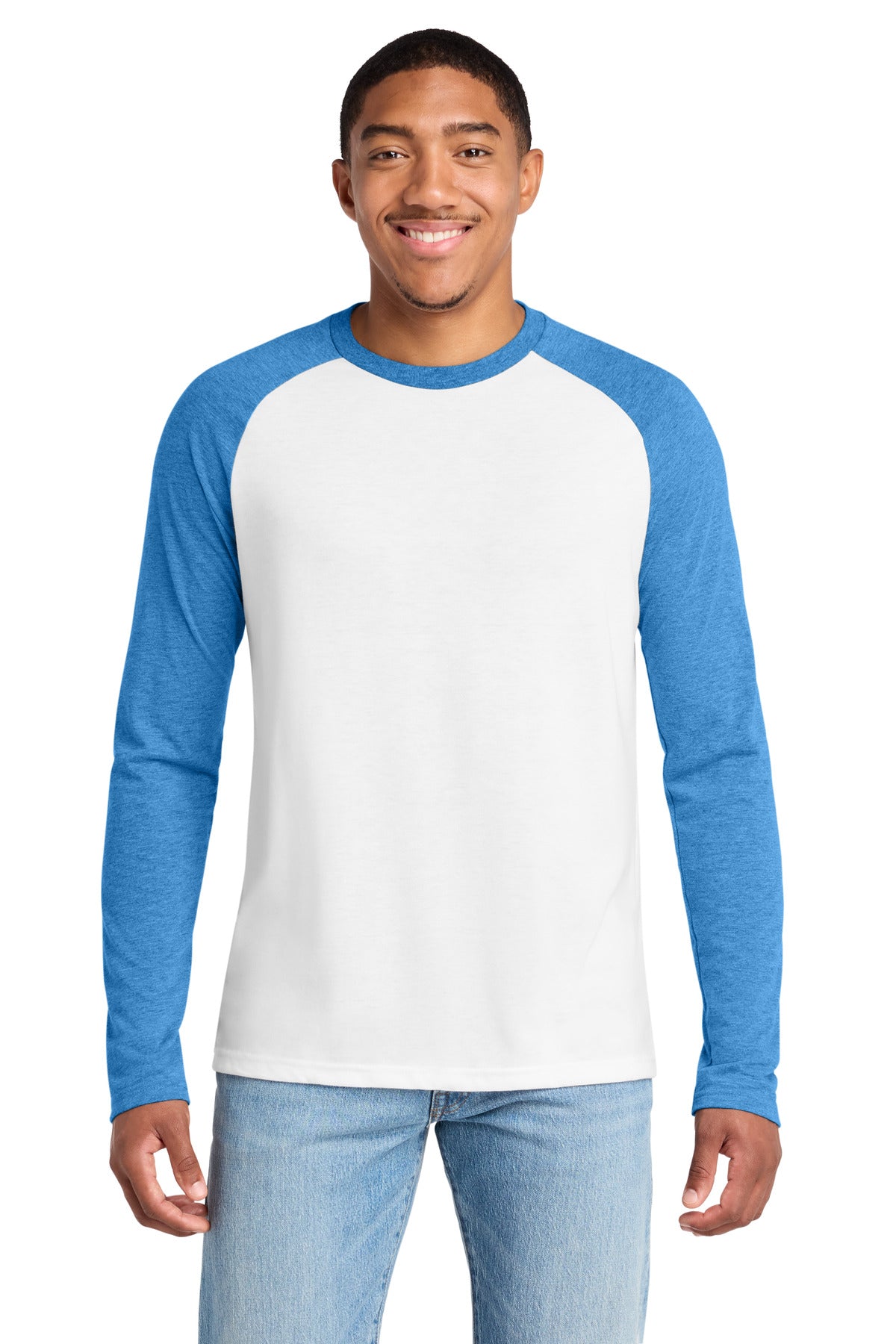 Allmade ® Unisex Tri-Blend Long Sleeve Colorblock Raglan AL6009