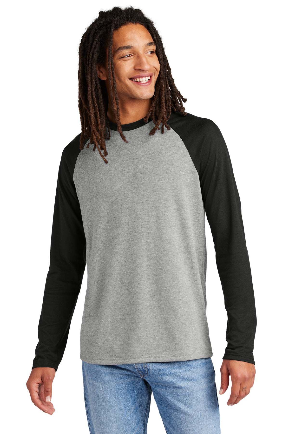Allmade ® Unisex Tri-Blend Long Sleeve Colorblock Raglan AL6009