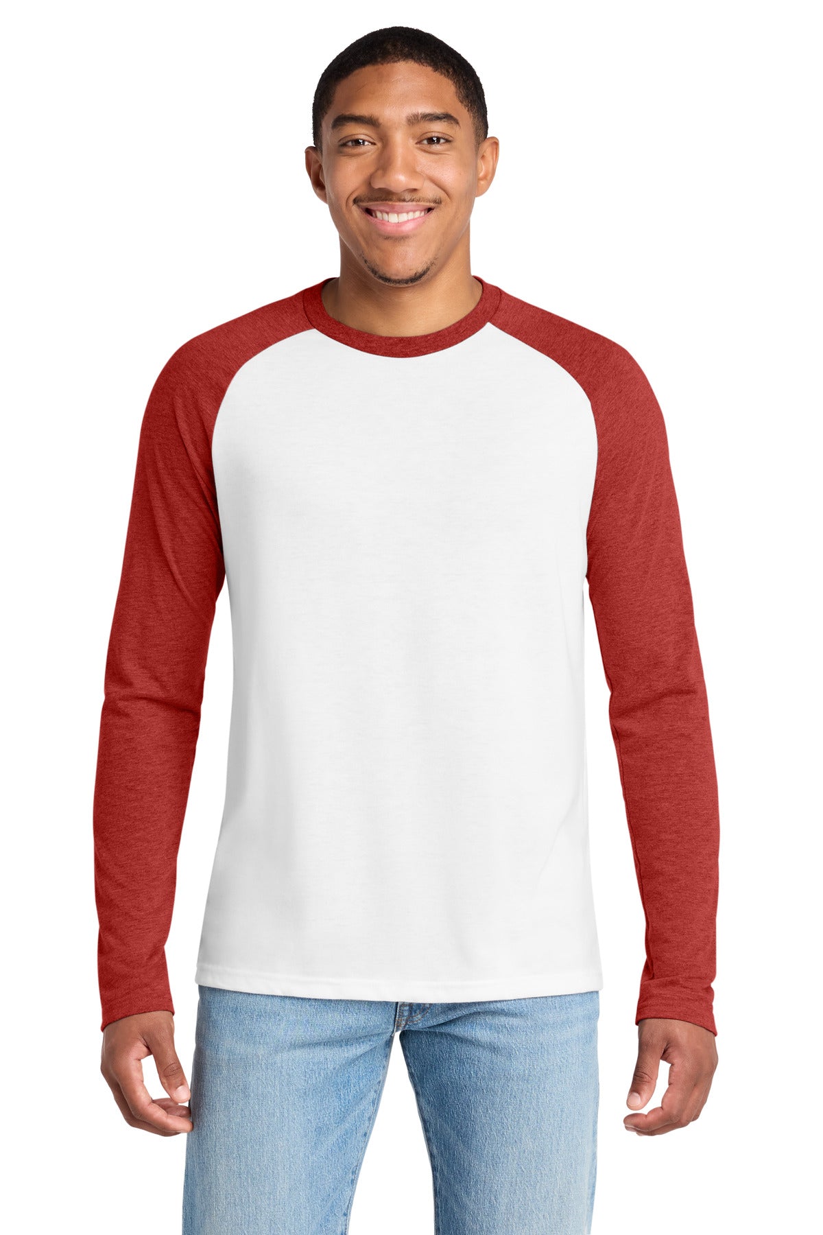 Allmade ® Unisex Tri-Blend Long Sleeve Colorblock Raglan AL6009