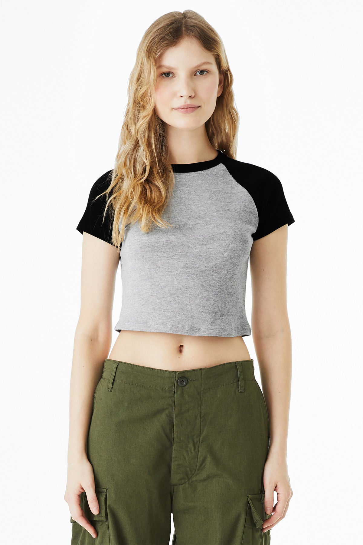 BELLA+CANVAS ® Women's Micro Rib Raglan Baby Tee BC1201