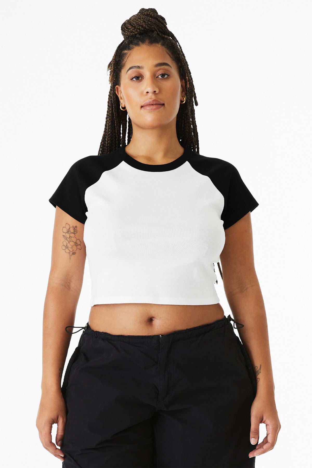BELLA+CANVAS ® Women's Micro Rib Raglan Baby Tee BC1201
