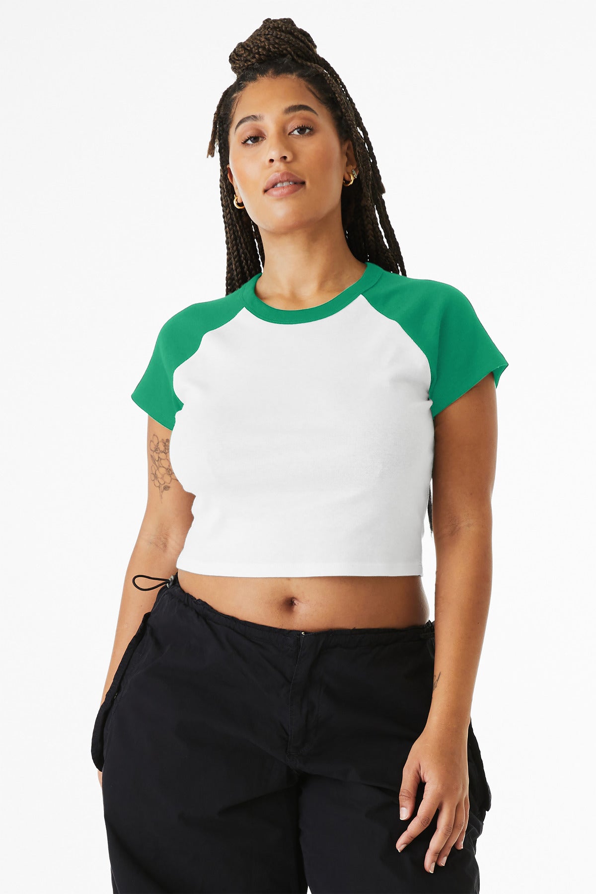 BELLA+CANVAS ® Women's Micro Rib Raglan Baby Tee BC1201