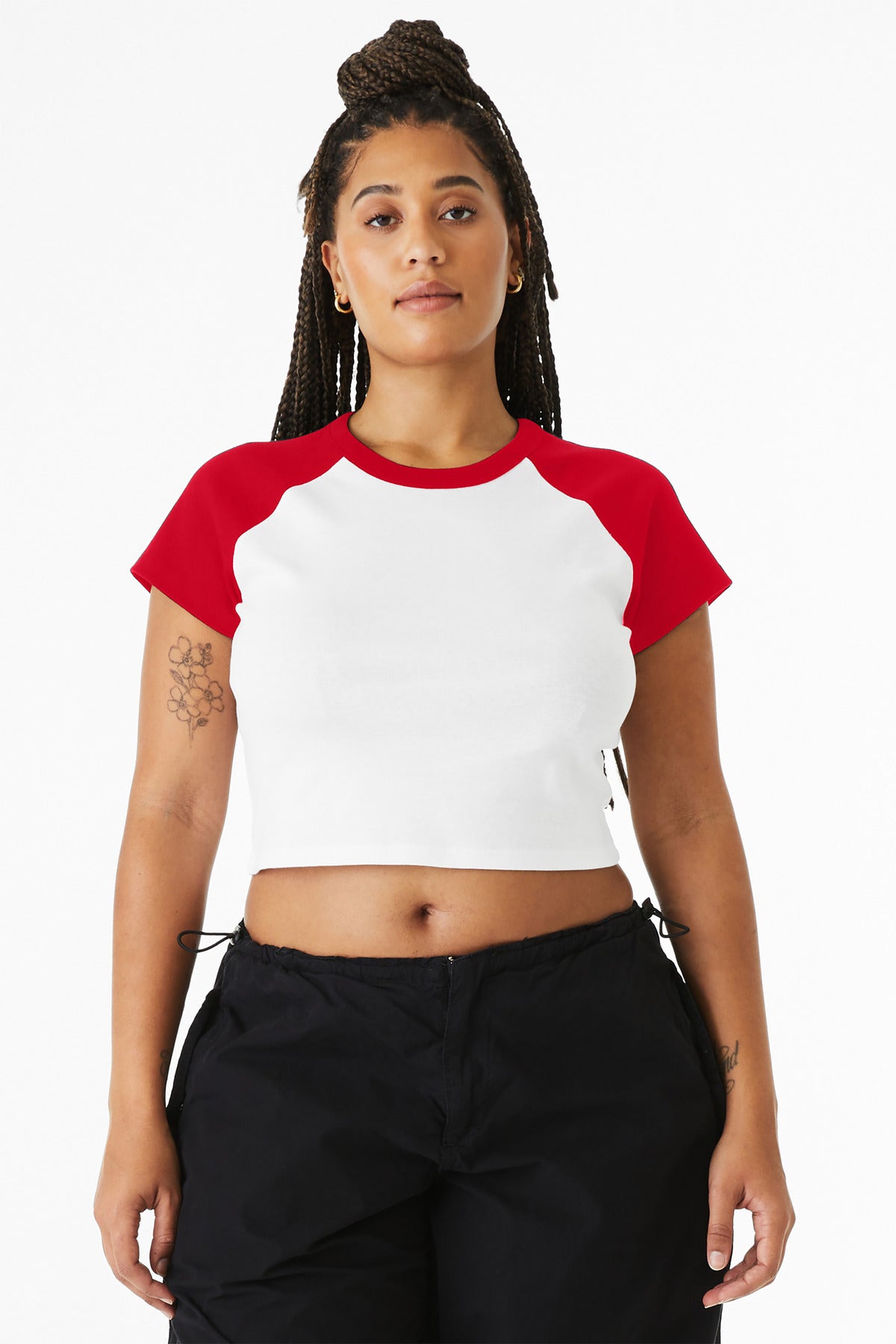 BELLA+CANVAS ® Women's Micro Rib Raglan Baby Tee BC1201