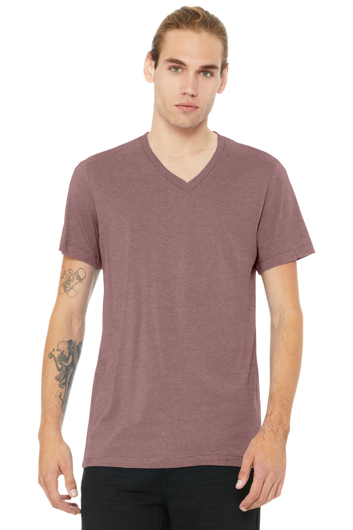 BELLA+CANVAS ® Unisex Heather CVC V-Neck Tee BC3005CVC