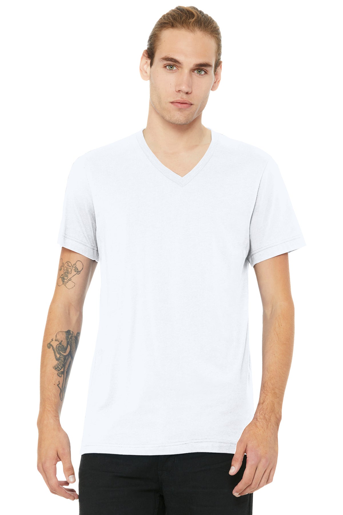 BELLA+CANVAS ® Unisex Heather CVC V-Neck Tee BC3005CVC