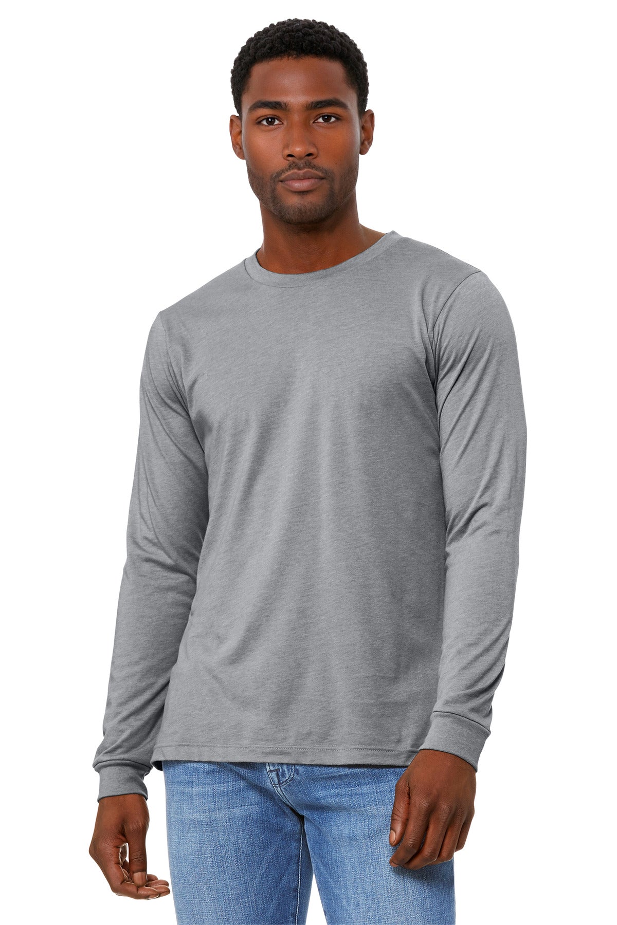 BELLA+CANVAS ® Unisex Heather CVC Long Sleeve Tee BC3501CVC