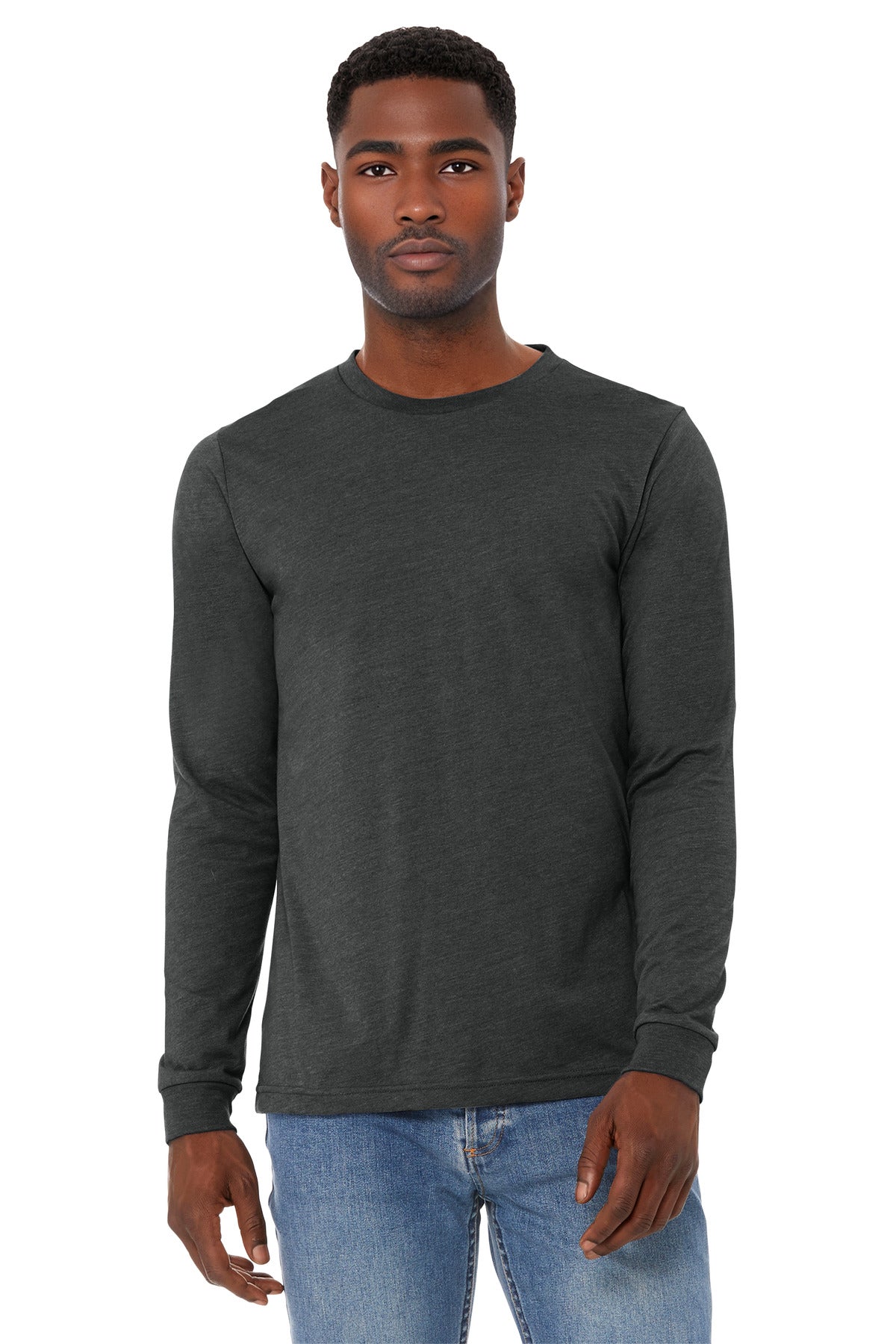 BELLA+CANVAS ® Unisex Heather CVC Long Sleeve Tee BC3501CVC