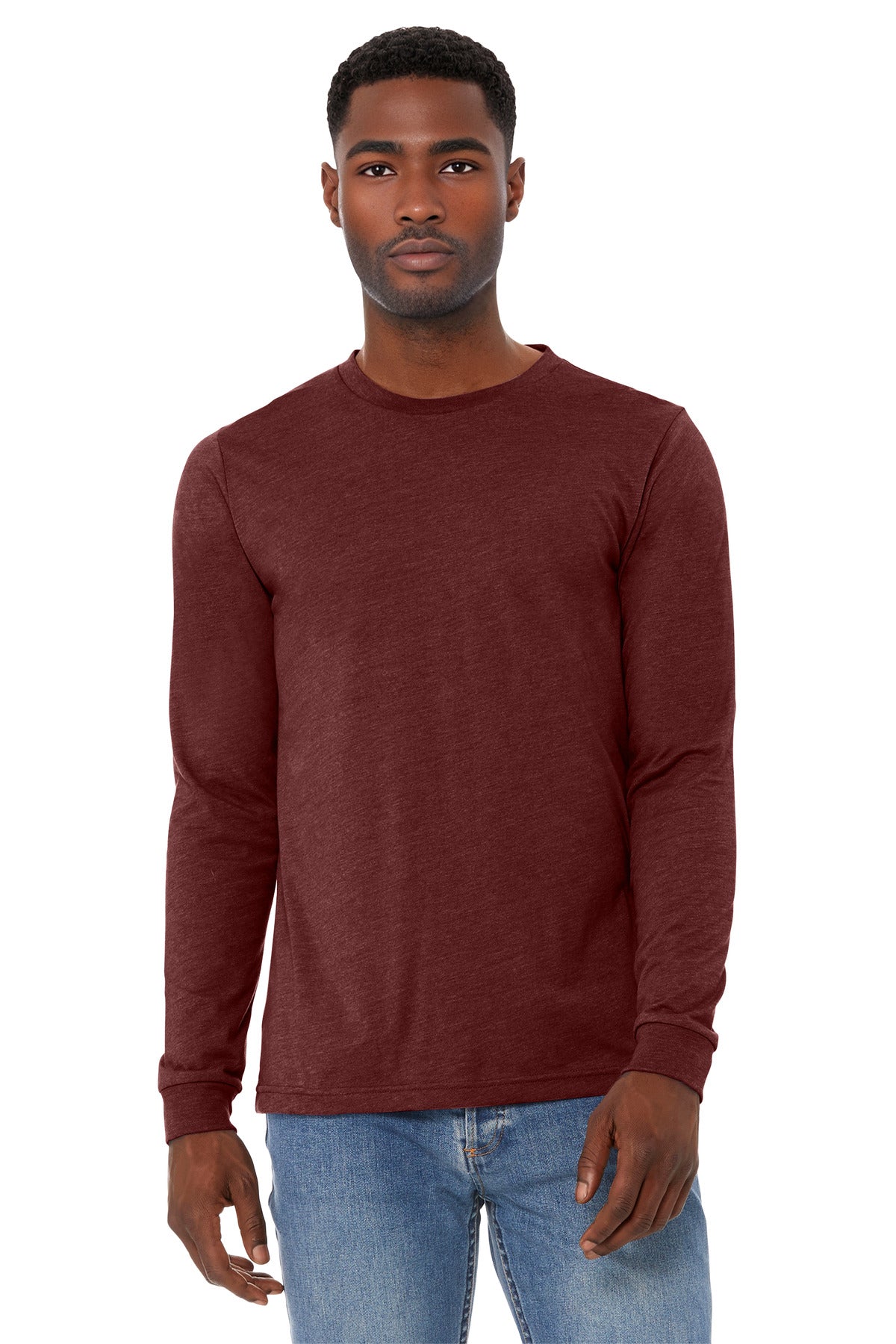 BELLA+CANVAS ® Unisex Heather CVC Long Sleeve Tee BC3501CVC