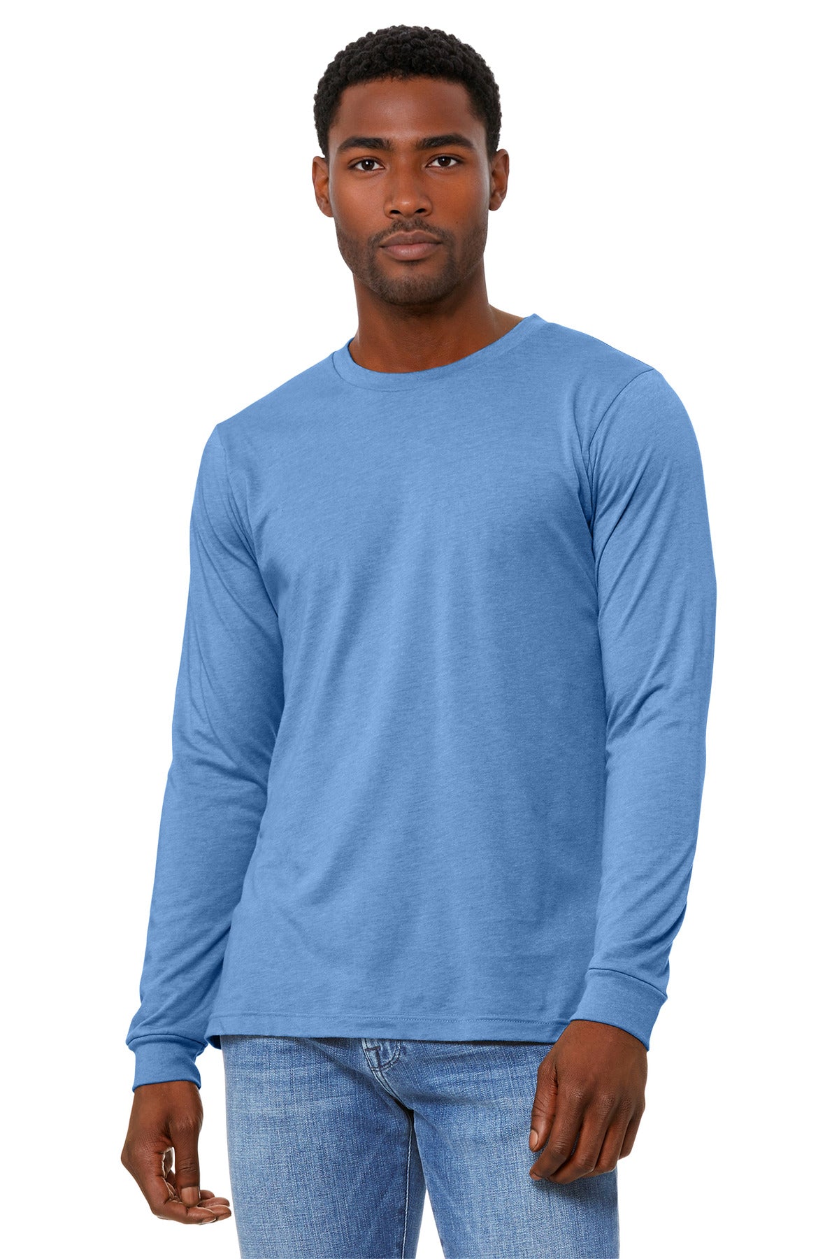 BELLA+CANVAS ® Unisex Heather CVC Long Sleeve Tee BC3501CVC