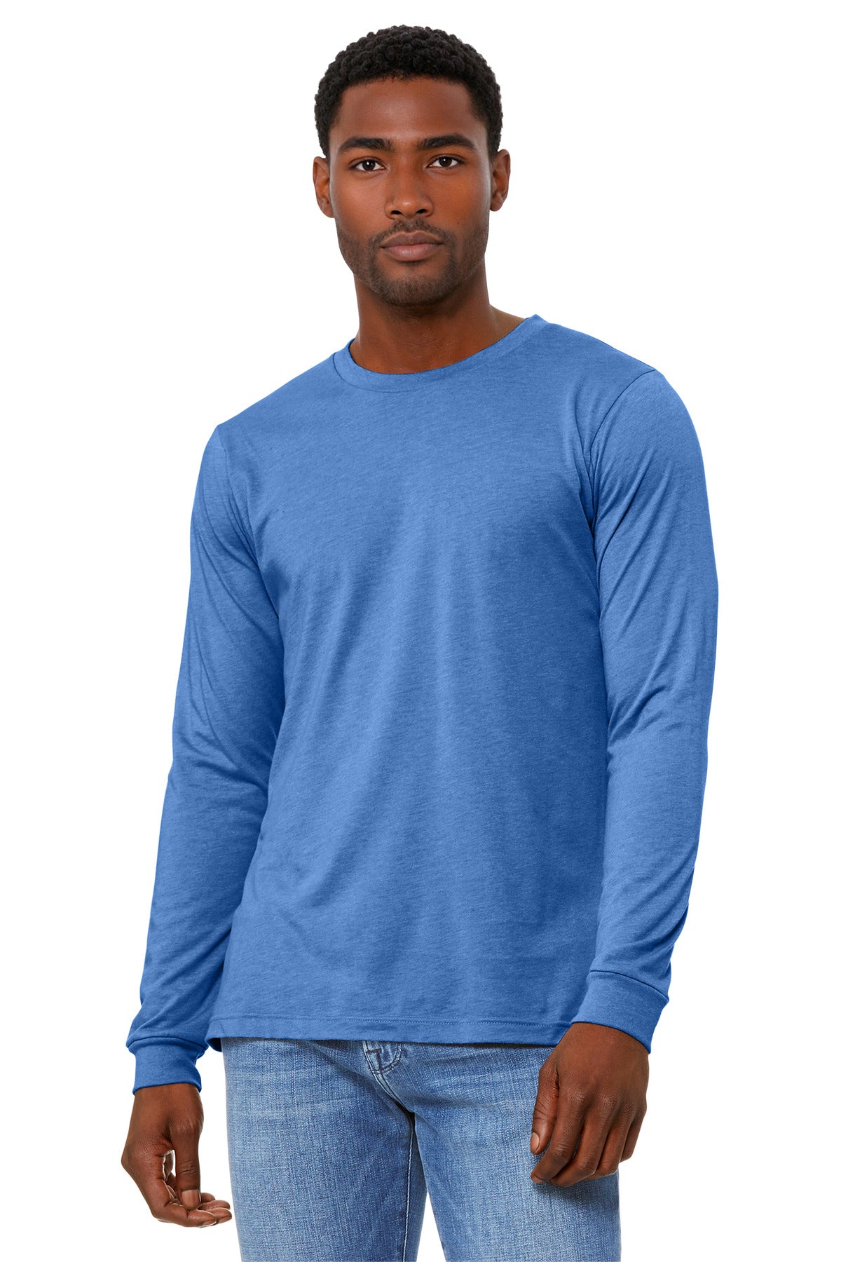 BELLA+CANVAS ® Unisex Heather CVC Long Sleeve Tee BC3501CVC