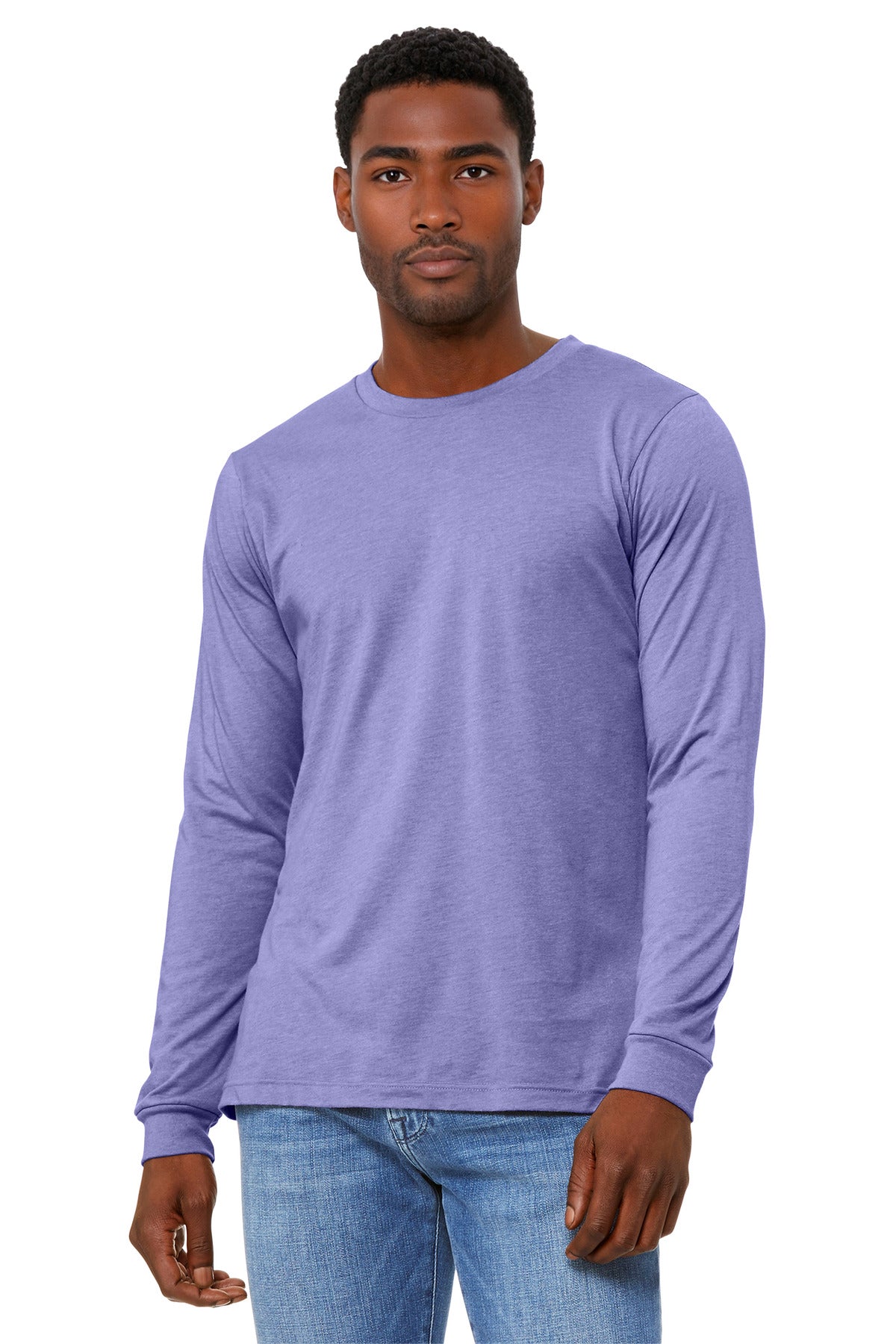 BELLA+CANVAS ® Unisex Heather CVC Long Sleeve Tee BC3501CVC