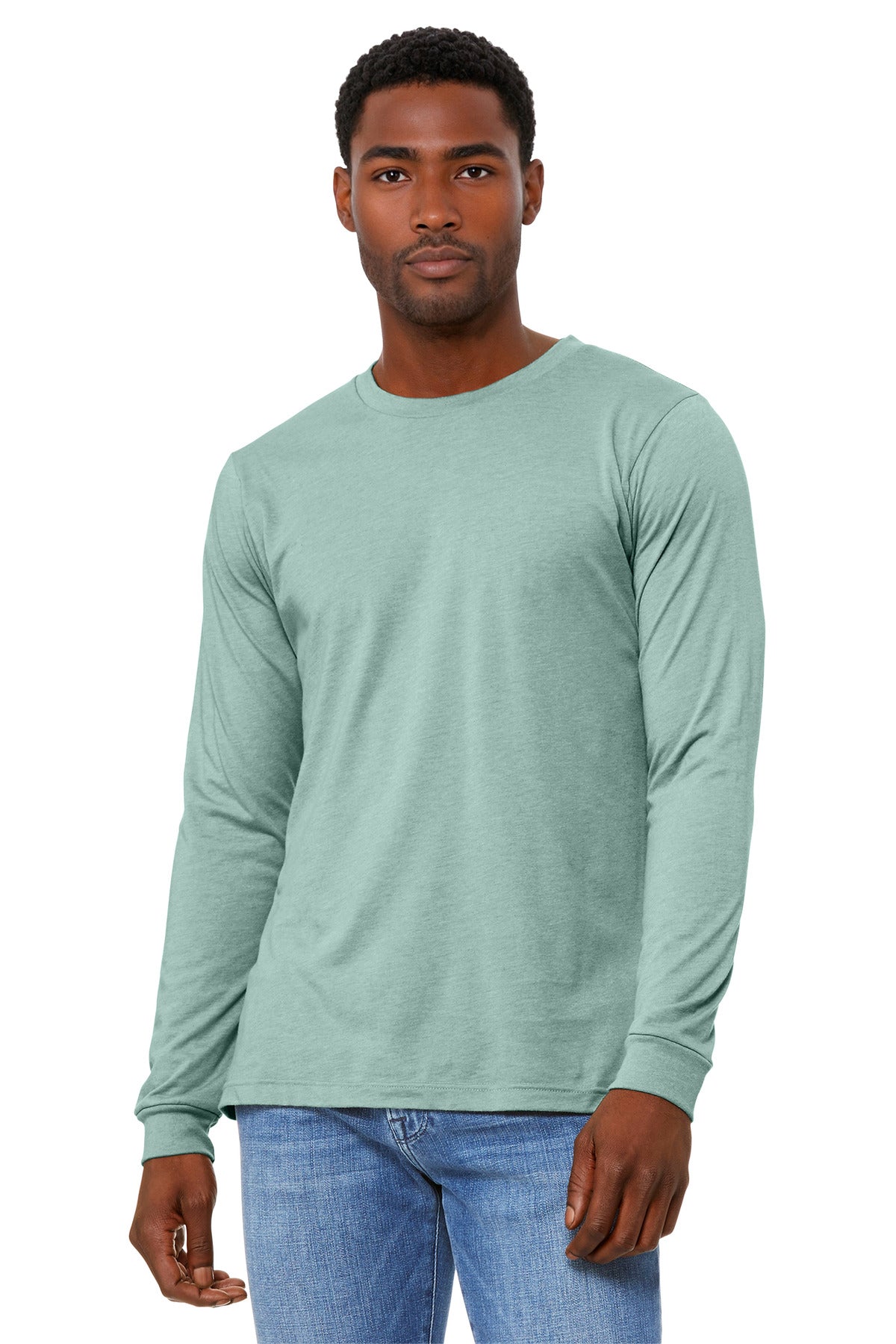 BELLA+CANVAS ® Unisex Heather CVC Long Sleeve Tee BC3501CVC