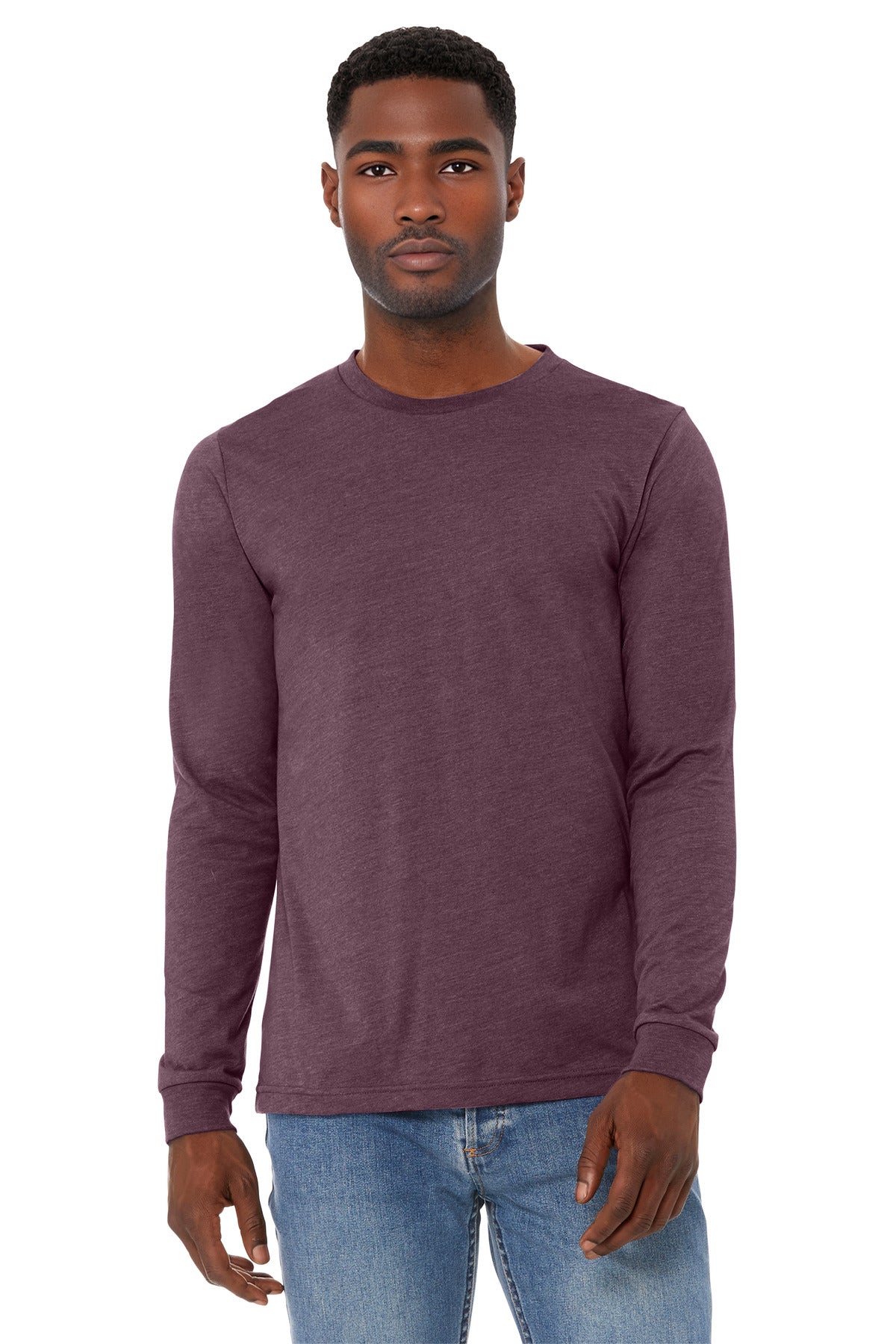 BELLA+CANVAS ® Unisex Heather CVC Long Sleeve Tee BC3501CVC