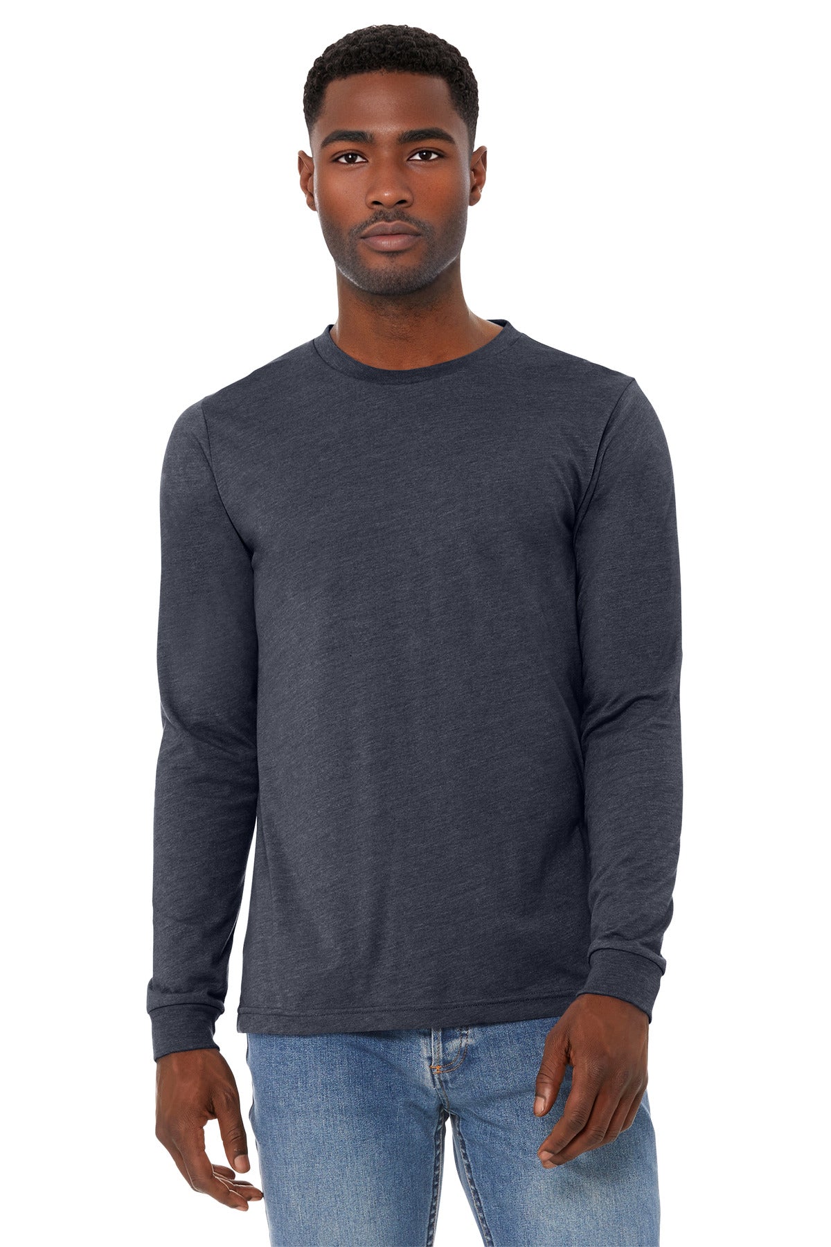 BELLA+CANVAS ® Unisex Heather CVC Long Sleeve Tee BC3501CVC