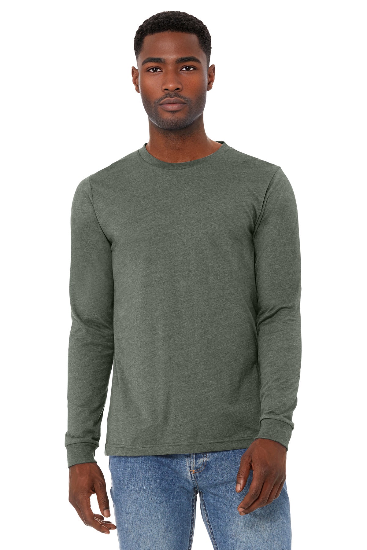 BELLA+CANVAS ® Unisex Heather CVC Long Sleeve Tee BC3501CVC