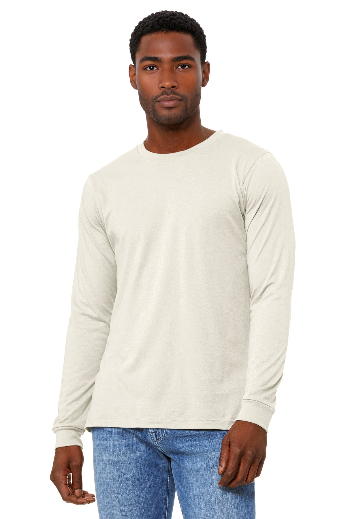 BELLA+CANVAS ® Unisex Heather CVC Long Sleeve Tee BC3501CVC