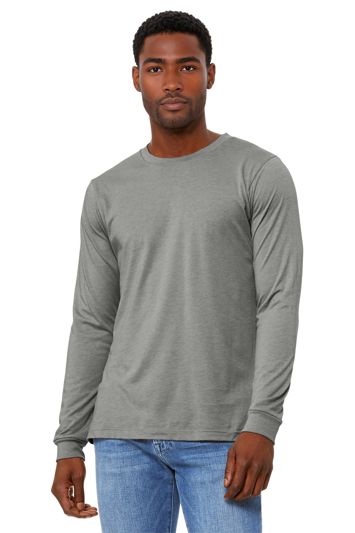 BELLA+CANVAS ® Unisex Heather CVC Long Sleeve Tee BC3501CVC