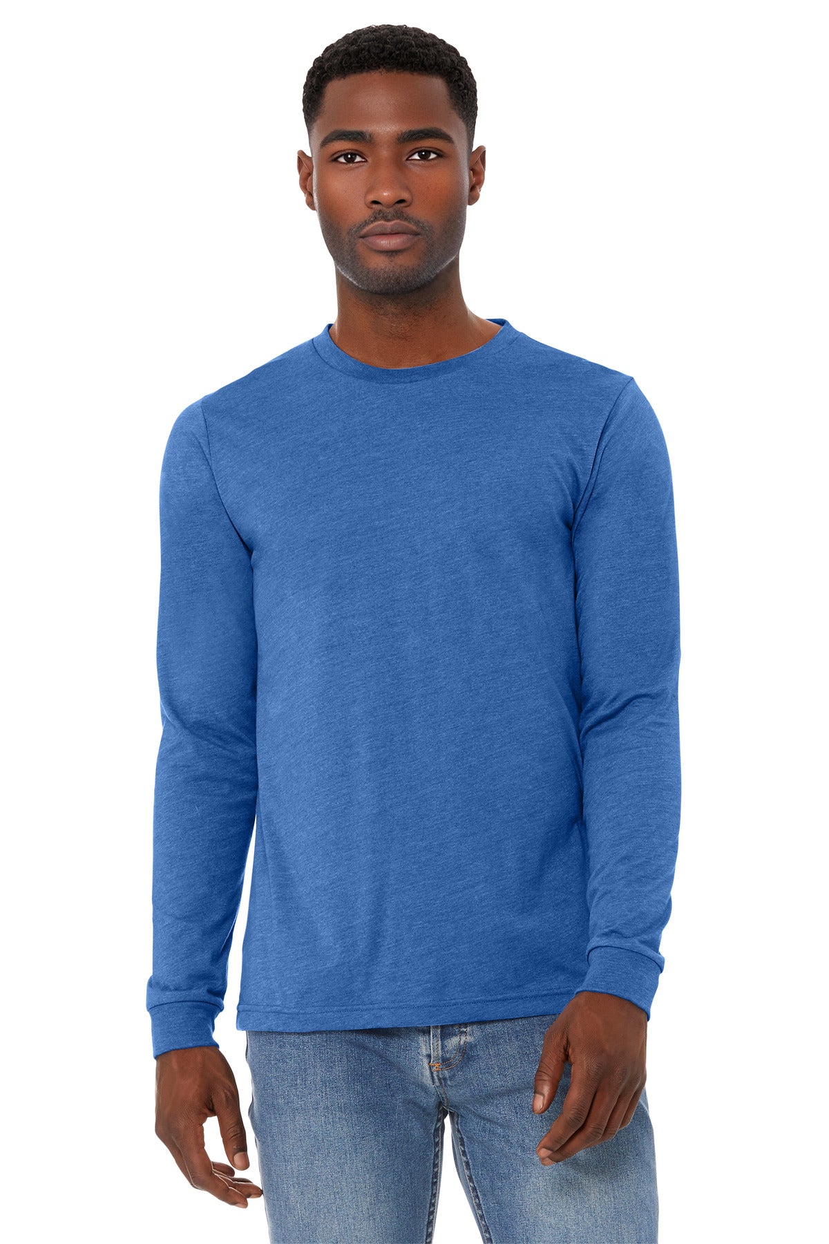 BELLA+CANVAS ® Unisex Heather CVC Long Sleeve Tee BC3501CVC